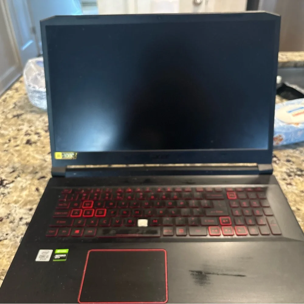 Acer Black Sleek Laptop with Minimalist Design